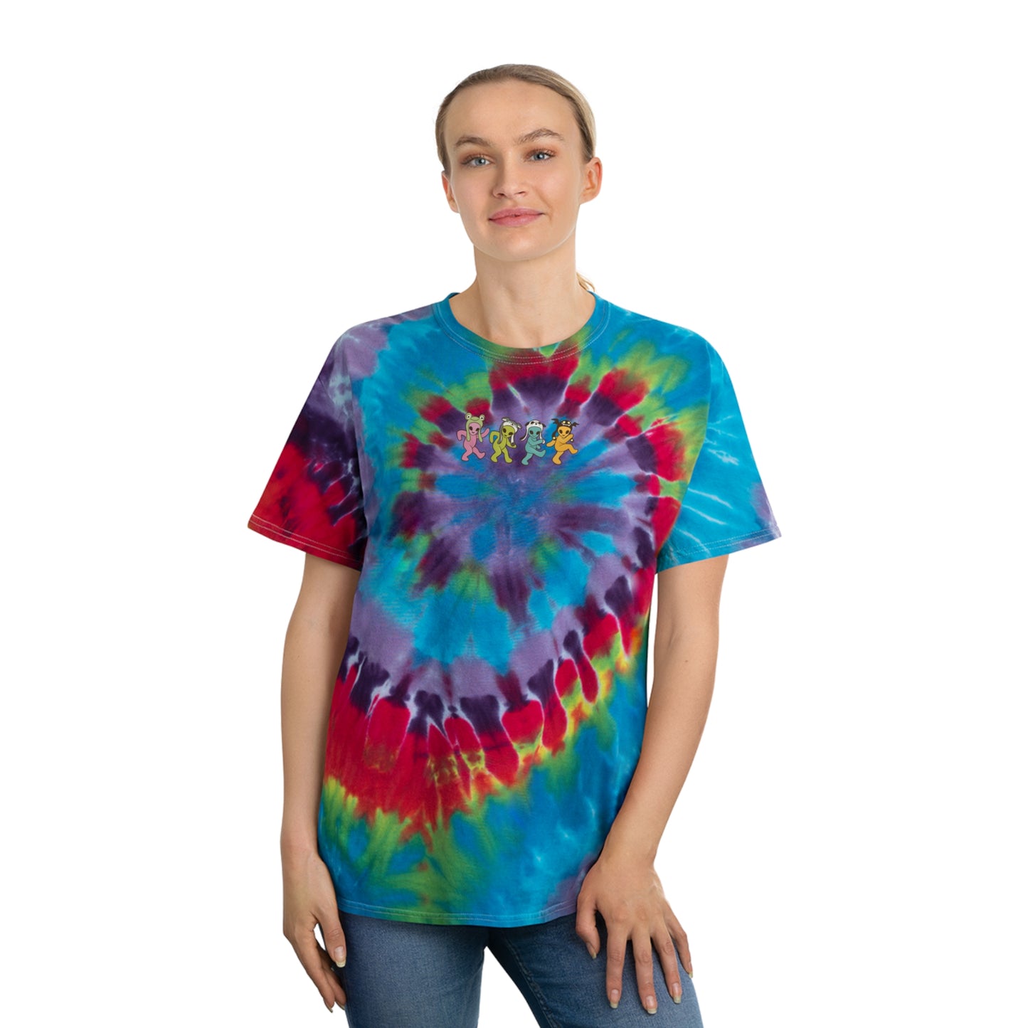 Gayleians On Parade - Tie-Dye Tee Bright Spiral