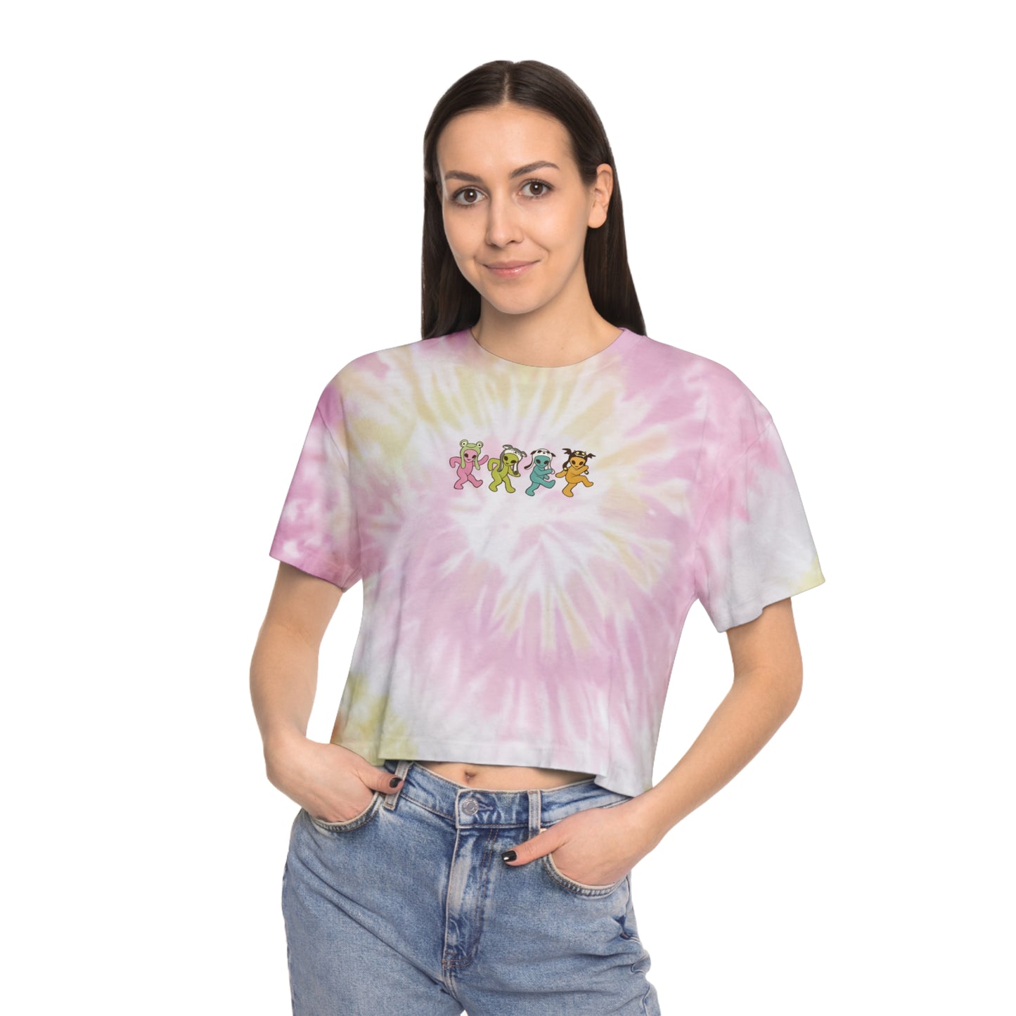 Gayleians on Parade - Women's Tie-Dye Crop Tee - Pink