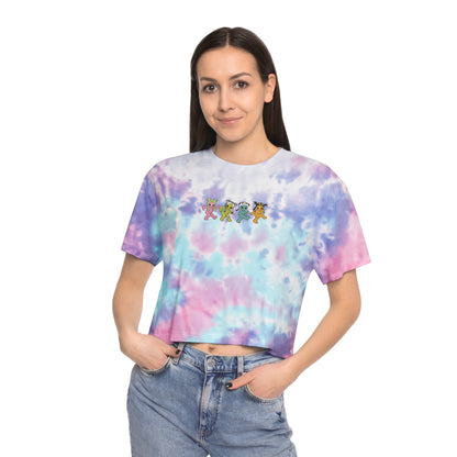 Gayleians on Parade - Women's Tie-Dye Crop Tee - Purple