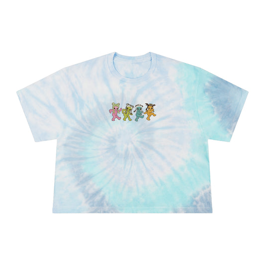 Gayleians on Parade - Women's Tie-Dye Crop Tee - Blue