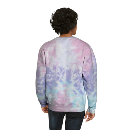 Visit Planet Gayle - Unisex Tie-Dye Sweatshirt - Purple