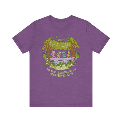 Visit Planet Gayle - Unisex Jersey Short Sleeve Tee - Purple