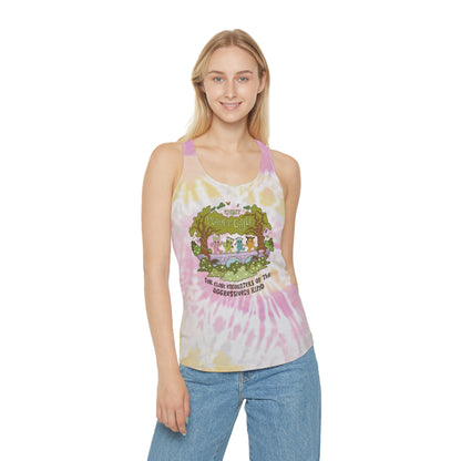 Visit Planet Gayle - Tie Dye Racerback Tank Top - Pink