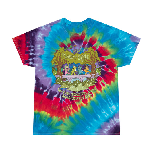 Visit Planet Gayle - Tie-Dye Tee Bright Spiral