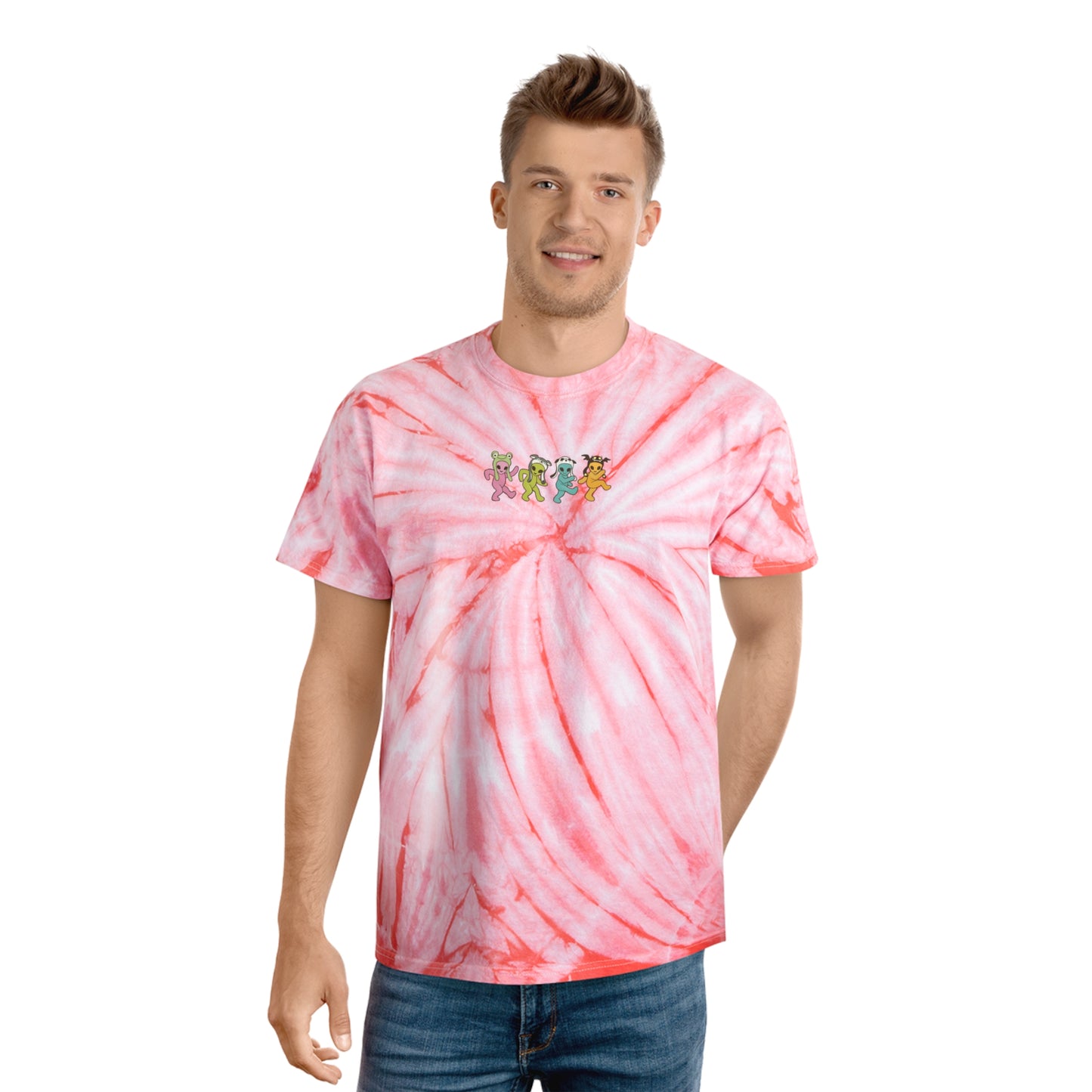 Gayleians On Parade - Tie-Dye Tee Coral Cyclone