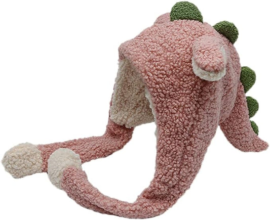 Pink and Green Terry Dino Hat with Wiggle Ears *Amazon Affiliate Link*